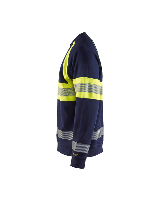 Hi-Vis Sweater  Navy blue/Hi-vis yellow (8933)