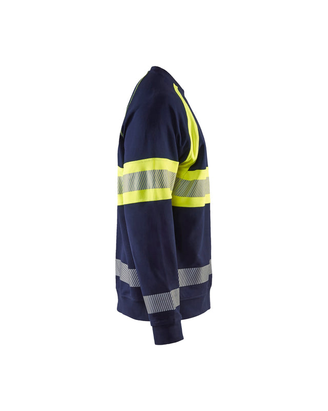Hi-Vis Sweater  Navy blue/Hi-vis yellow (8933)