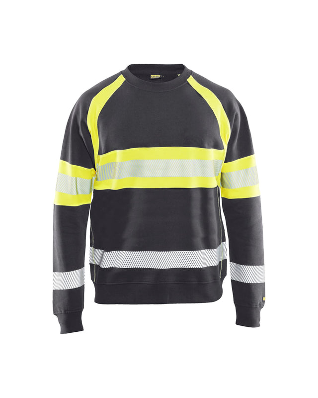 Hi-Vis Sweater Mid grey/Hi-vis yellow (9633)