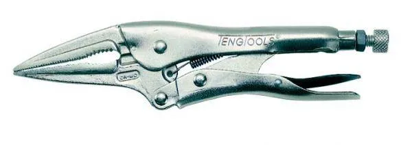 Teng Tools Long Nose Power Grip Pliers, 9" - 404-6