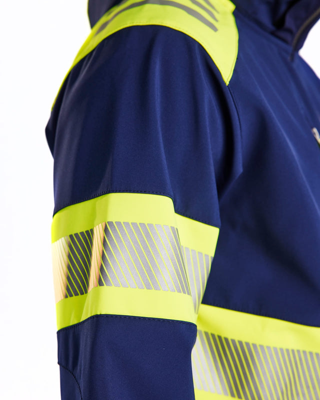 Hi-Vis Softshell Jacket  Navy blue/Hi-vis yellow (8933)
