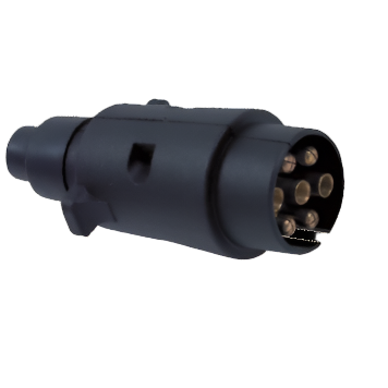 7Pin plastic plug with screw-cap - 7PP