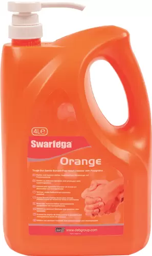SWARFEGA Orange Hand Cleaner, 4Ltr Pump - DEB74PP