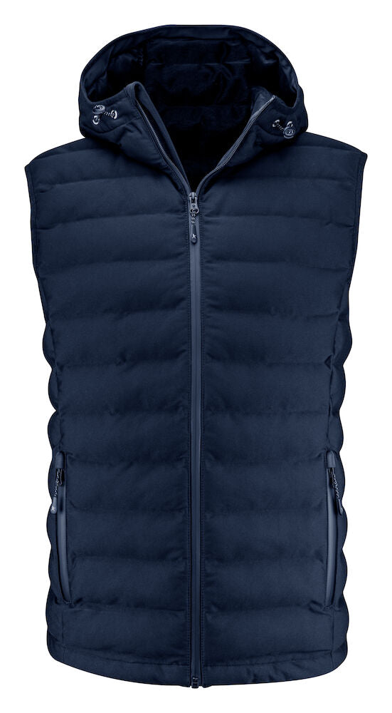 James Harvest HAR2111043 Woodlake Heights Hooded Padded Vest (Navy)
