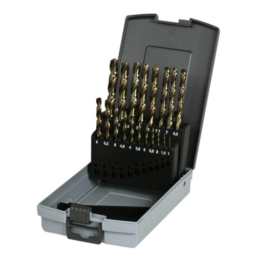 IDG GmbH 1HSS-E stainless steel drill set 1.0mm - 10.0mm, 19 pcs - HSSC019DS