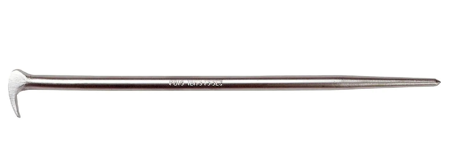 Teng Tools 300mm (12") Pry Bar Roll Heel Type, Tapered Podger Handle for Construction - PB12
